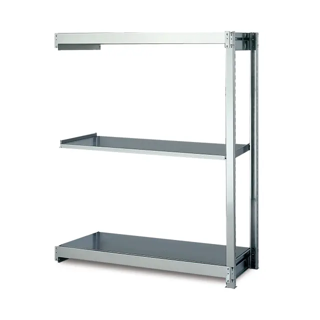 ステンレス 棚 300kg/段 SUS430 中量ボルトレス ステンレス棚 高さ1800 x 棚板3枚