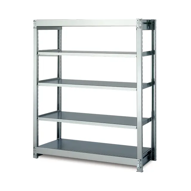 200kg/段 SUS304 中軽量ボルトレス ステンレス棚高さ1800 x 棚板4枚