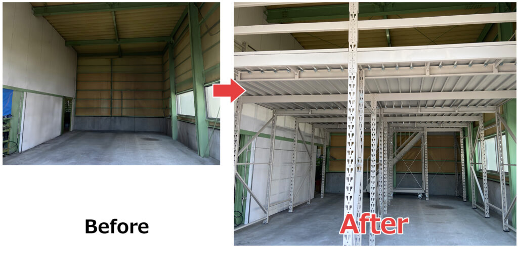 「ユニット式ラックステージ」の設置例③